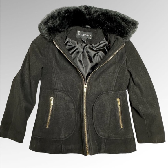 Rothschild Girls Hooded Coat. - Picture 1 of 7